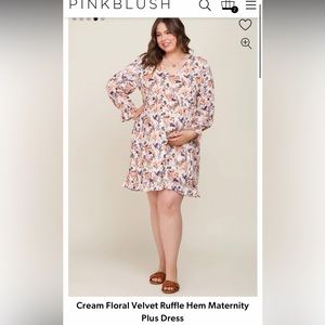 NWT pink blush maternity dress 3x